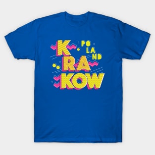 Retro 90s Krakow, Poland T-Shirt